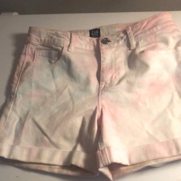 Gap youth tie dye denim shorts - Picture 1 of 3